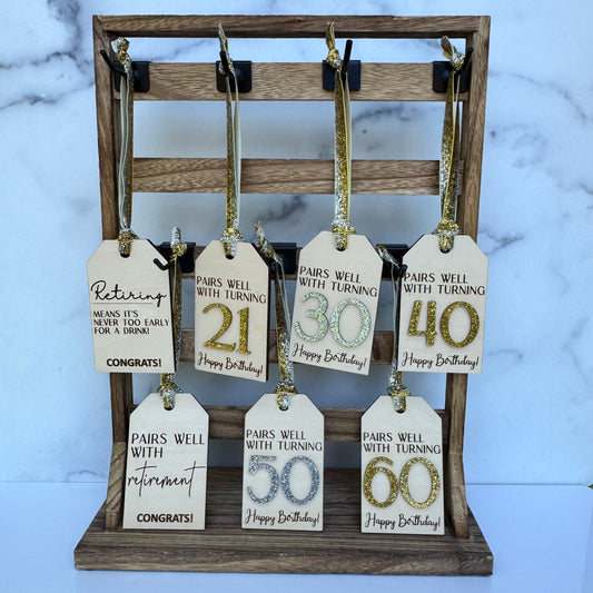 Birthday Wine Tag