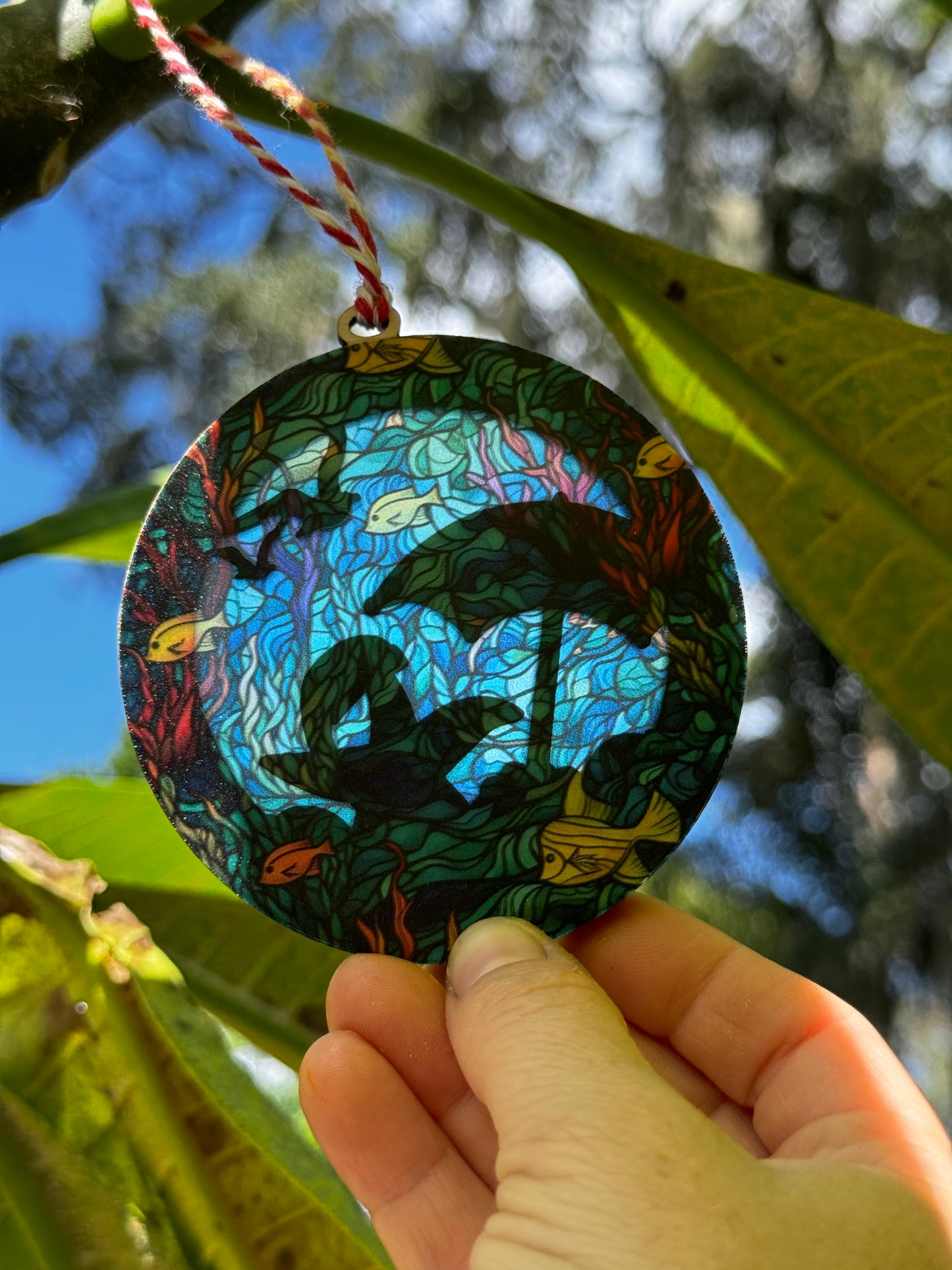 White Sandy Christmas Ornament