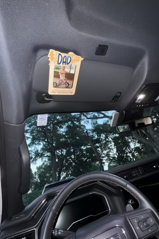 Father’s Day Car Visor Photo Frame
