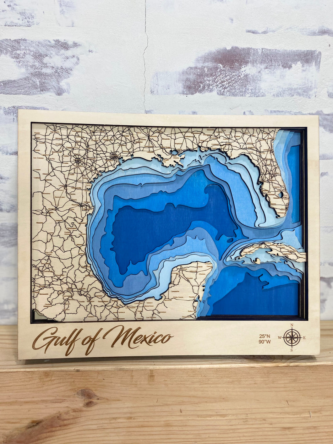 Gulf of Mexico Layered Map