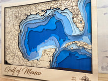 Load image into Gallery viewer, Gulf of Mexico Layered Map
